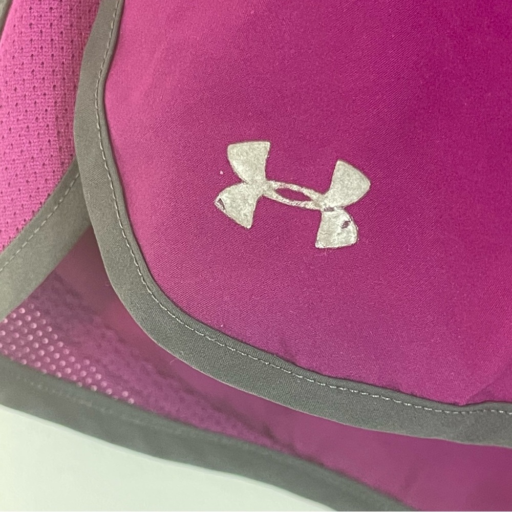 Under Armour Women’s Purple Athletic Drawstring Shorts Size Large.